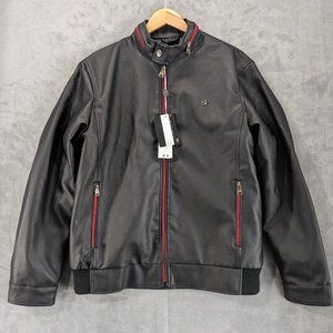 SUPERLATIVE FASHION leather bomber jacket made in Italy